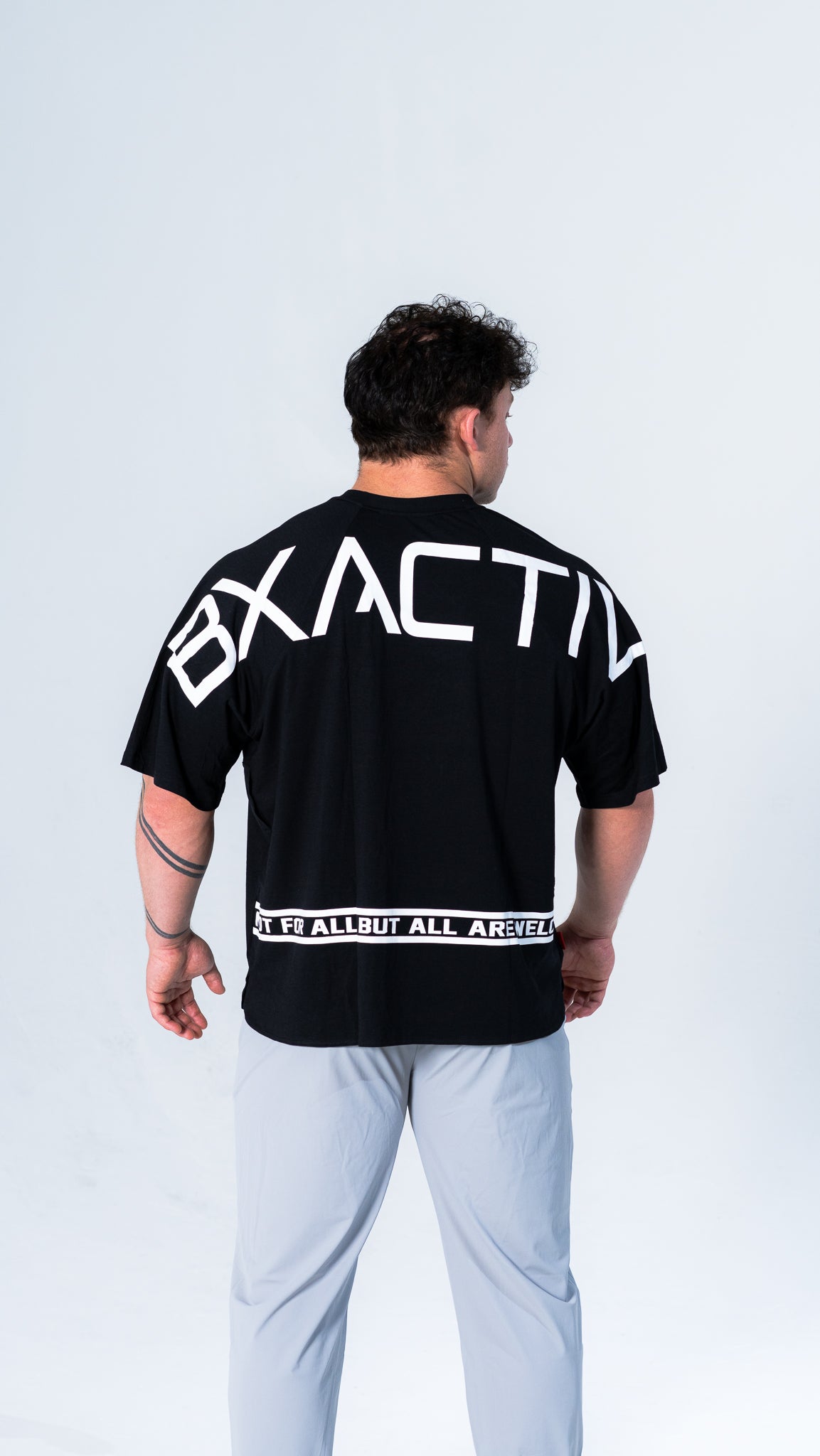 Big Logo Raglan Oversize T-shirt (Black) BA-627